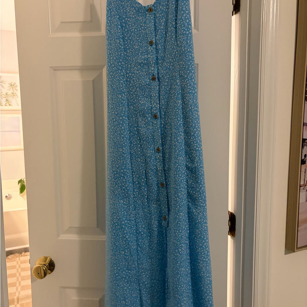 Sienna Sky Light Blue Floral Dress